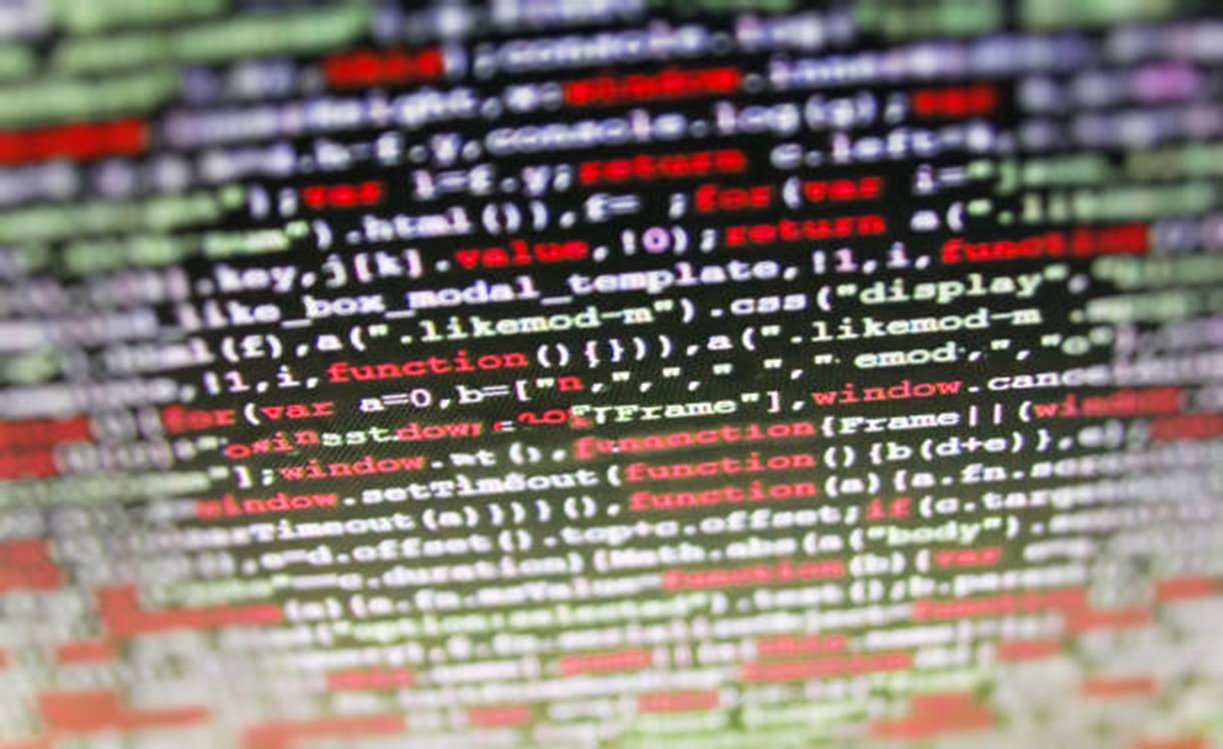 Modern computer security dashboard with encryption